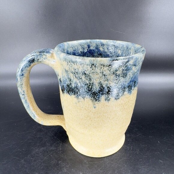 Ken Evans Hand Made Pottery Stoneware Coffee Mug Cup Artist Signed Sponge Ware - Picture 16 of 16